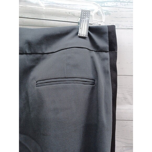 Hal Rubenstein Womens 14 Stretch Slacks Pants Straight Blue Stripe - Picture 3 of 8